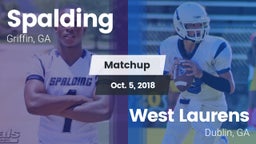 Matchup: Spalding  vs. West Laurens  2018