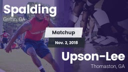 Matchup: Spalding  vs. Upson-Lee  2018