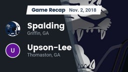 Recap: Spalding  vs. Upson-Lee  2018