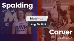 Matchup: Spalding  vs. Carver  2019