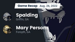 Recap: Spalding  vs. Mary Persons  2022