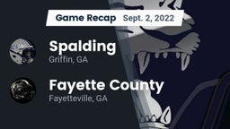 Recap: Spalding  vs. Fayette County  2022