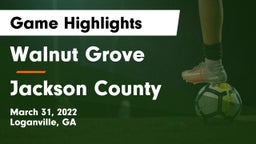 Walnut Grove  vs Jackson County  Game Highlights - March 31, 2022