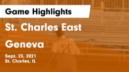 St. Charles East  vs Geneva  Game Highlights - Sept. 23, 2021
