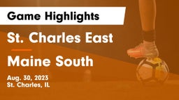 St. Charles East  vs Maine South  Game Highlights - Aug. 30, 2023