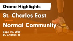 St. Charles East  vs Normal Community  Game Highlights - Sept. 29, 2023