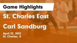 St. Charles East  vs Carl Sandburg  Game Highlights - April 22, 2023