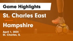 St. Charles East  vs Hampshire  Game Highlights - April 1, 2024