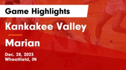 Kankakee Valley  vs Marian  Game Highlights - Dec. 28, 2023