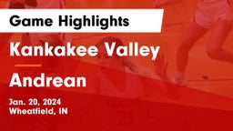Kankakee Valley  vs Andrean  Game Highlights - Jan. 20, 2024