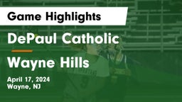 DePaul Catholic  vs Wayne Hills  Game Highlights - April 17, 2024