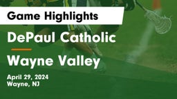 DePaul Catholic  vs Wayne Valley  Game Highlights - April 29, 2024