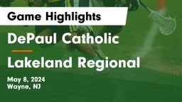 DePaul Catholic  vs Lakeland Regional  Game Highlights - May 8, 2024