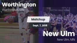Matchup: Worthington High vs. New Ulm  2018