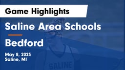 Saline Area Schools vs Bedford  Game Highlights - May 8, 2023