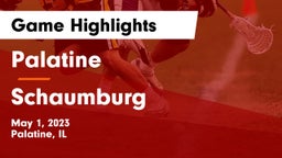 Palatine  vs Schaumburg  Game Highlights - May 1, 2023