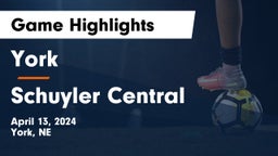 York  vs Schuyler Central  Game Highlights - April 13, 2024