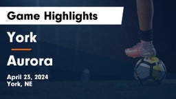 York  vs Aurora  Game Highlights - April 23, 2024