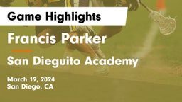 Francis Parker  vs San Dieguito Academy  Game Highlights - March 19, 2024