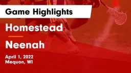 Homestead  vs Neenah  Game Highlights - April 1, 2022