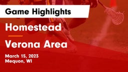 Homestead  vs Verona Area  Game Highlights - March 15, 2023