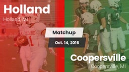 Matchup: Holland  vs. Coopersville  2016