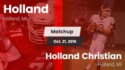 Matchup: Holland  vs. Holland Christian  2016