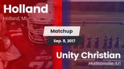 Matchup: Holland  vs. Unity Christian  2017