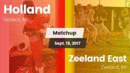 Matchup: Holland  vs. Zeeland East  2017