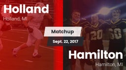 Matchup: Holland  vs. Hamilton  2017