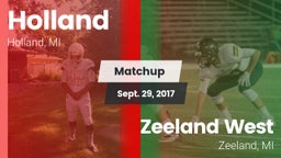 Matchup: Holland  vs. Zeeland West  2017