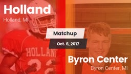 Matchup: Holland  vs. Byron Center  2017