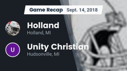 Recap: Holland  vs. Unity Christian  2018