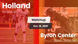 Matchup: Holland  vs. Byron Center  2018