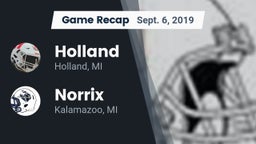 Recap: Holland  vs. Norrix  2019