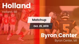 Matchup: Holland  vs. Byron Center  2019
