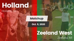 Matchup: Holland  vs. Zeeland West  2020