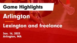 Arlington  vs Lexington and freelance Game Highlights - Jan. 16, 2023