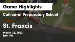 Cathedral Preparatory School vs St. Francis  Game Highlights - March 26, 2022