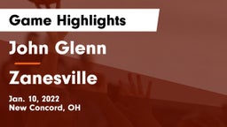 John Glenn  vs Zanesville  Game Highlights - Jan. 10, 2022