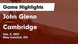 John Glenn  vs Cambridge  Game Highlights - Feb. 9, 2022