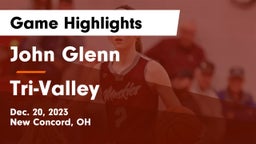 John Glenn  vs Tri-Valley  Game Highlights - Dec. 20, 2023