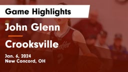 John Glenn  vs Crooksville  Game Highlights - Jan. 6, 2024