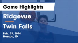 Ridgevue  vs Twin Falls  Game Highlights - Feb. 29, 2024