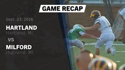 Recap: Hartland  vs. Milford  2016