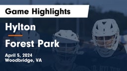 Hylton  vs Forest Park  Game Highlights - April 5, 2024