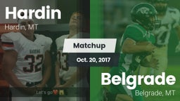 Matchup: Hardin  vs. Belgrade  2017