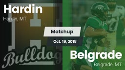 Matchup: Hardin  vs. Belgrade  2018