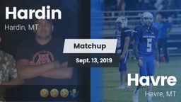 Matchup: Hardin  vs. Havre  2019