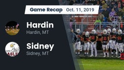 Recap: Hardin  vs. Sidney  2019